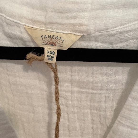 Faherty Women's Cream Tank Top - Picture 3 of 5